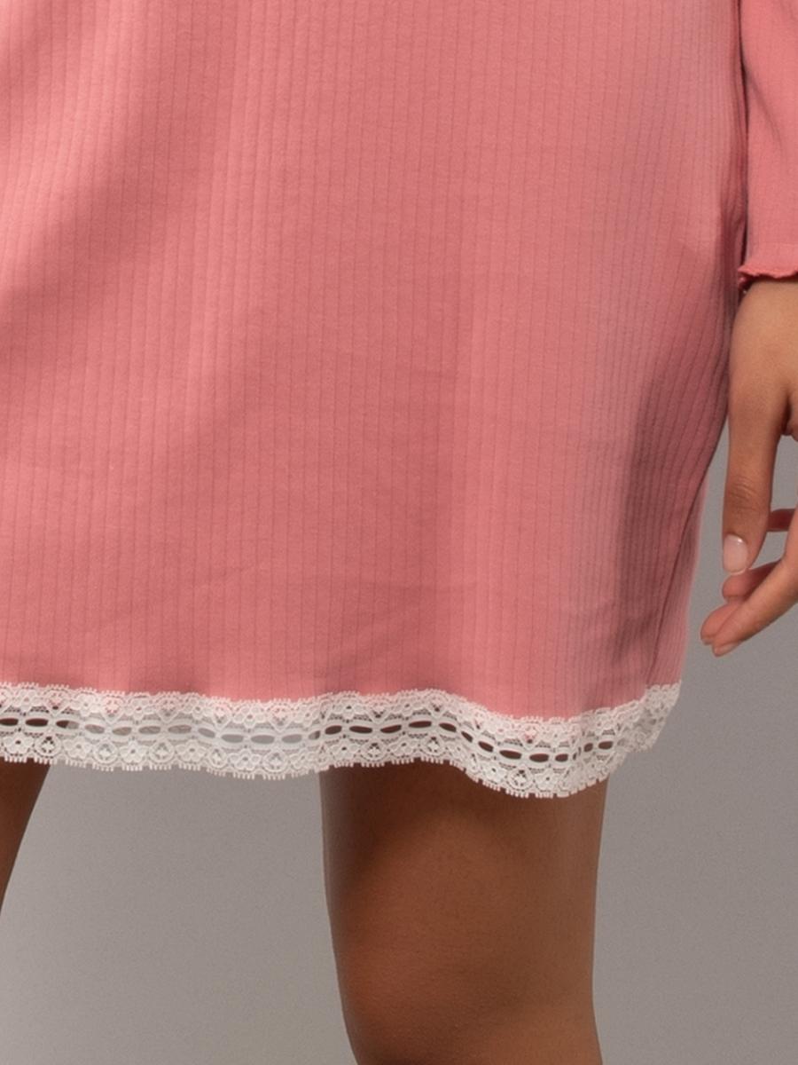 FE27-Camicia da notte serafino rosa antico - immagine 3