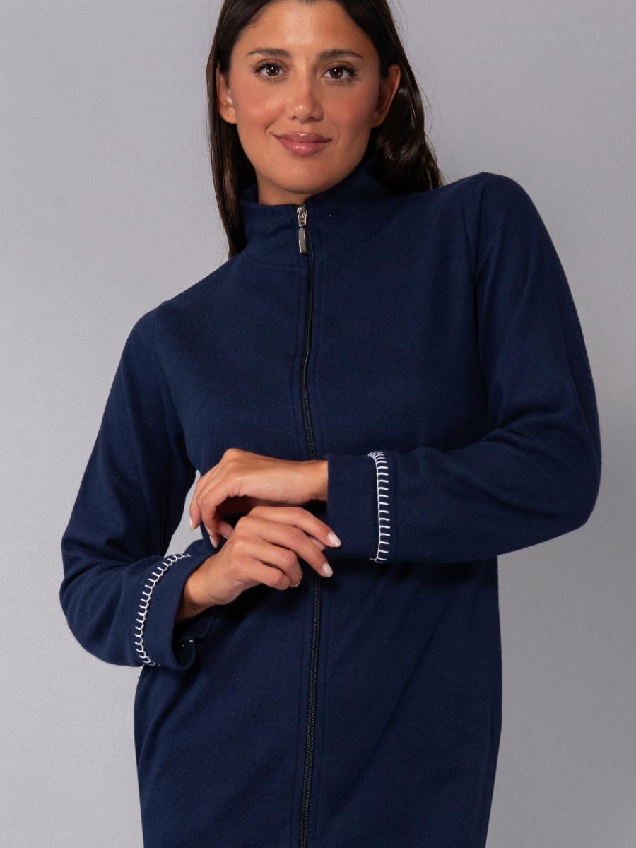 SB71-Vestaglia zip blu - immagine 3