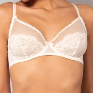 OF22-Reggiseno francese con ferretto in tulle ricamato