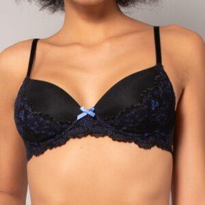 OF23-Reggiseno con coppe graduate in tulle ricamato