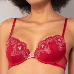 OF24-Push-up con ferretto in tulle ricamato
