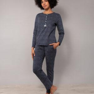 DO11-Pigiama serafino blu