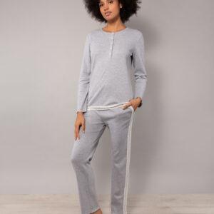 FE11-Pigiama serafino a costina