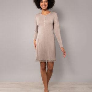 MC27-Camicia da notte serafino tortora