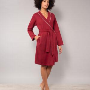 SB70-Vestaglia sciallata ciliegia