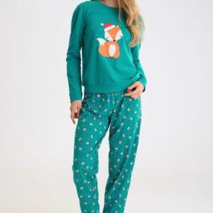 Foxy-Pigiama volpe natalizia petrolio