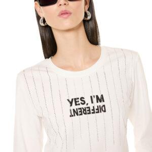 BR09-Maglia con stampa e strass