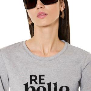 BR11-Maglia con stampa e strass