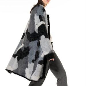 EA70-Cardigan lungo camouflage