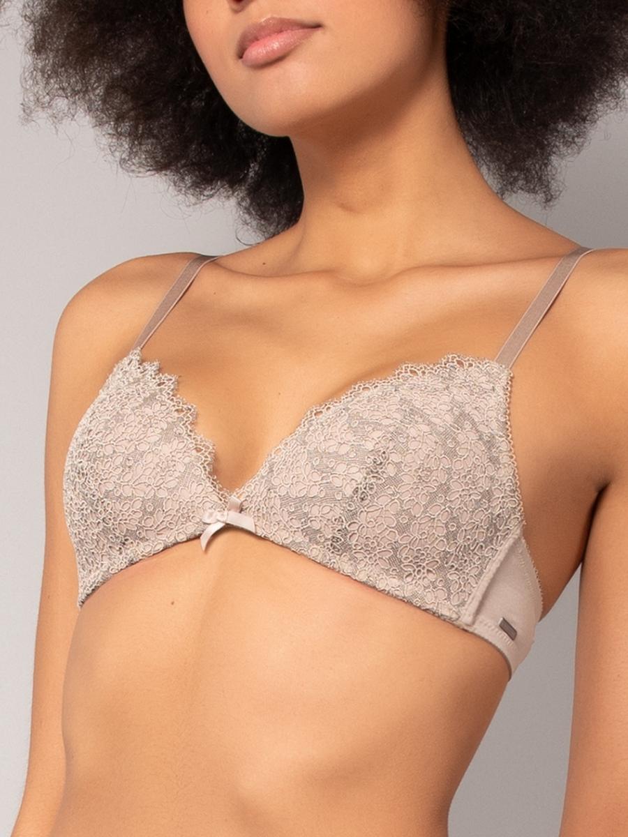 MA21-Reggiseno triangolo imbottito in pizzo macramè - immagine 3
