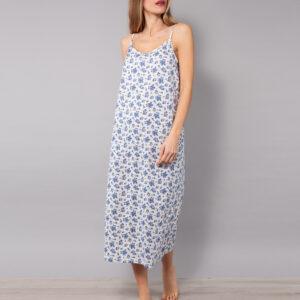 NB29-Camicia da notte lunga con spalline