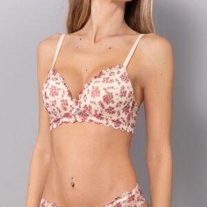 NB21-Reggiseno triangolo in tulle con coppe imbottite