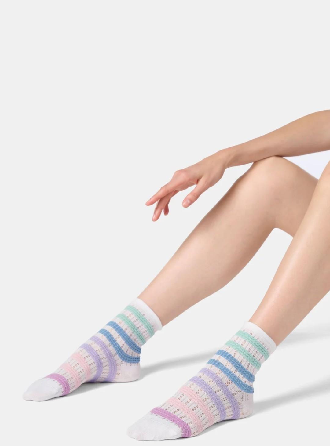 VOBC68510-Calzino corto in cotone crochet - immagine 2