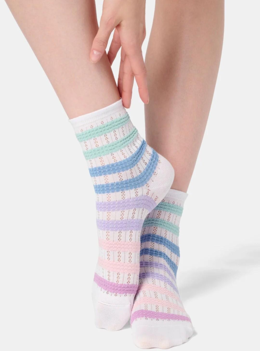 VOBC68510-Calzino corto in cotone crochet - immagine 3