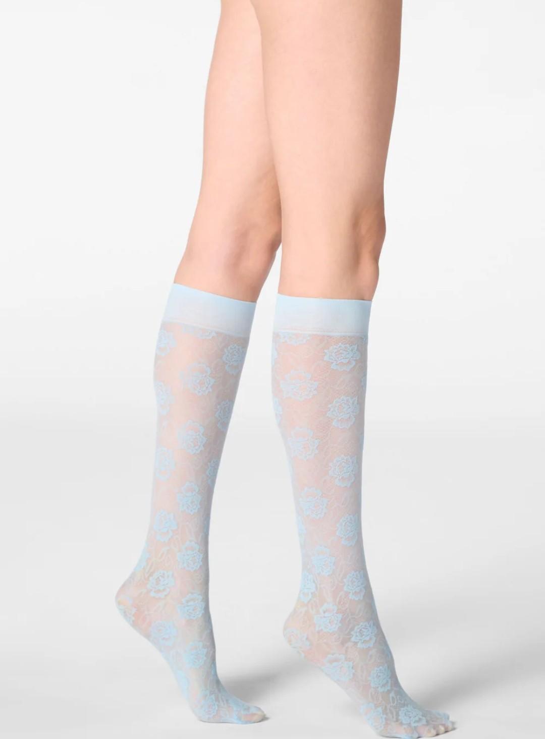 VOBC68498-Gambaletto semi-velato in pizzo - immagine 4