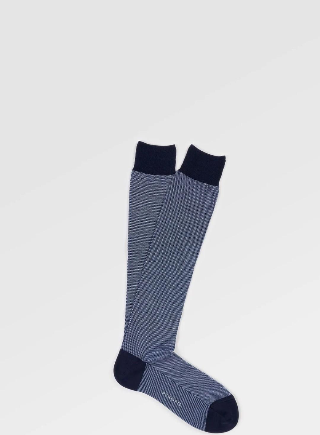 VPRC93305-Calza lunga uomo in cotone elasticizzato