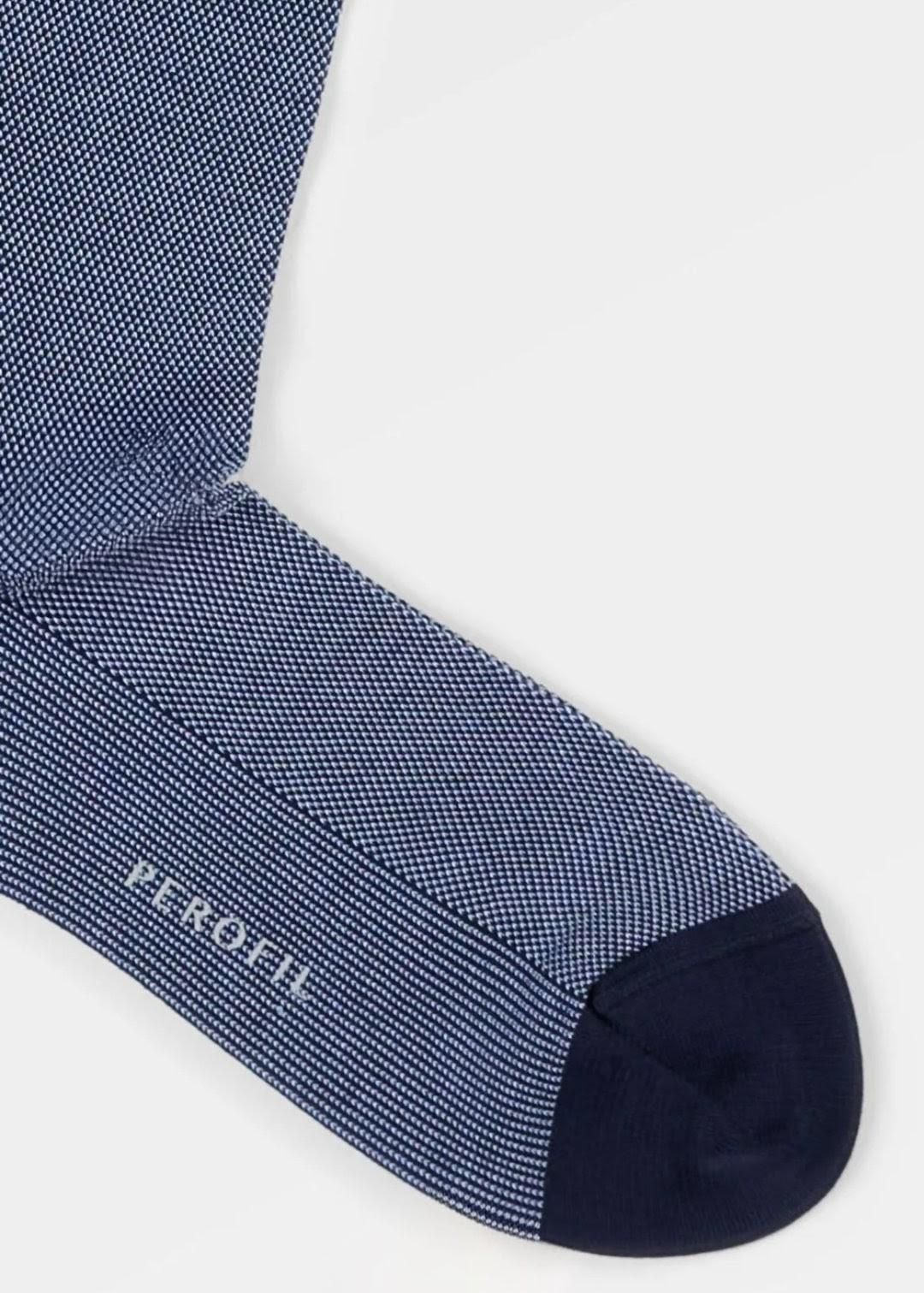 VPRC93305-Calza lunga uomo in cotone elasticizzato - immagine 2