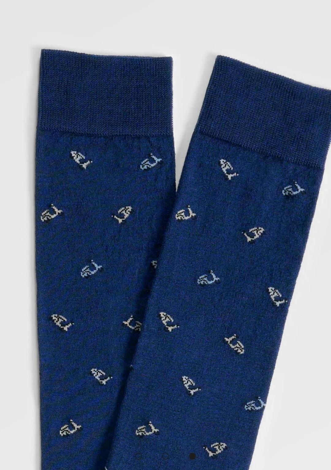 VPRC93310-Calza lunga uomo in cotone elasticizzato - immagine 3