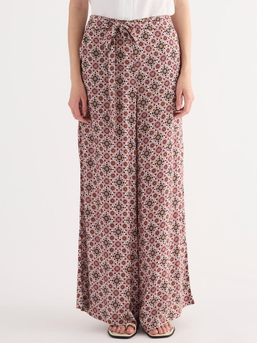 SO60-Pantaloni ampi con stampa geometrica