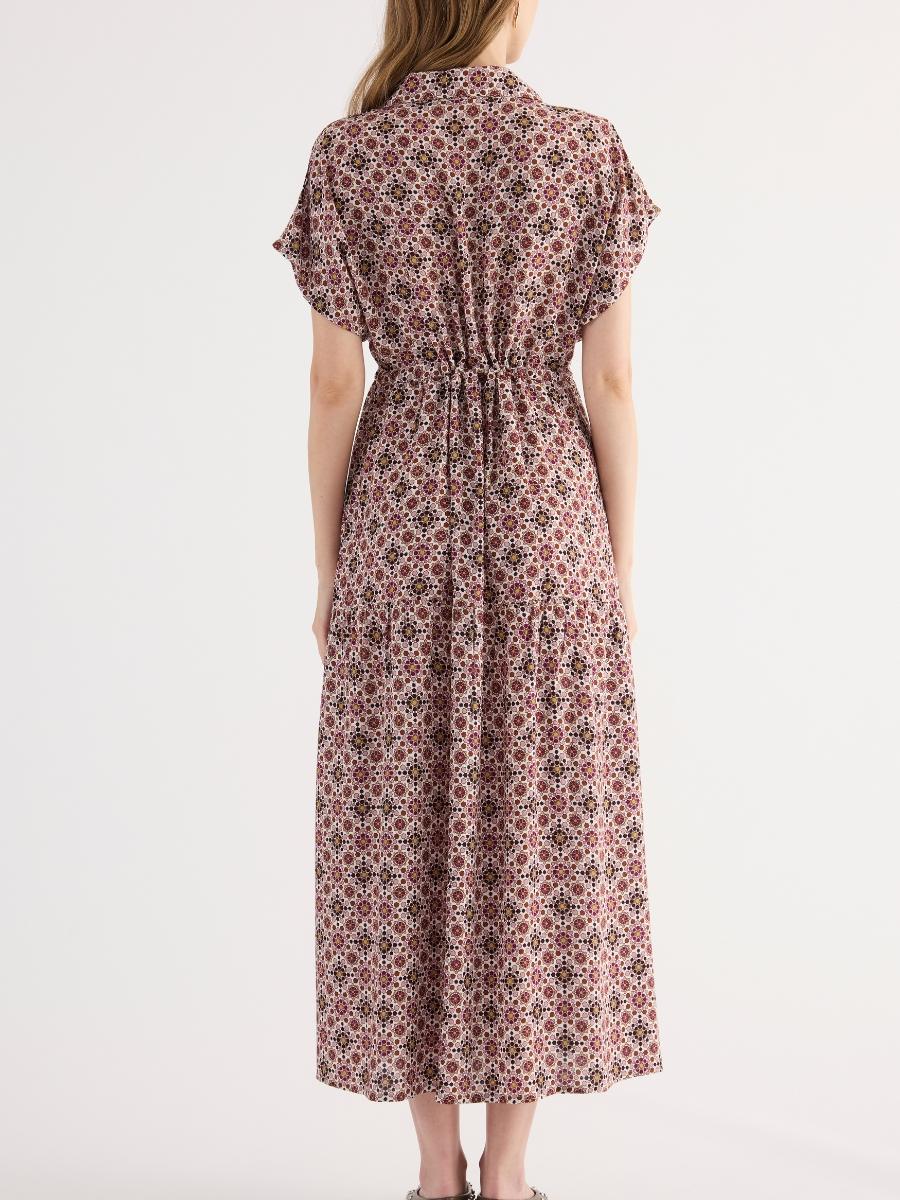 SO84-Abito midi con stampa geometrica - immagine 3