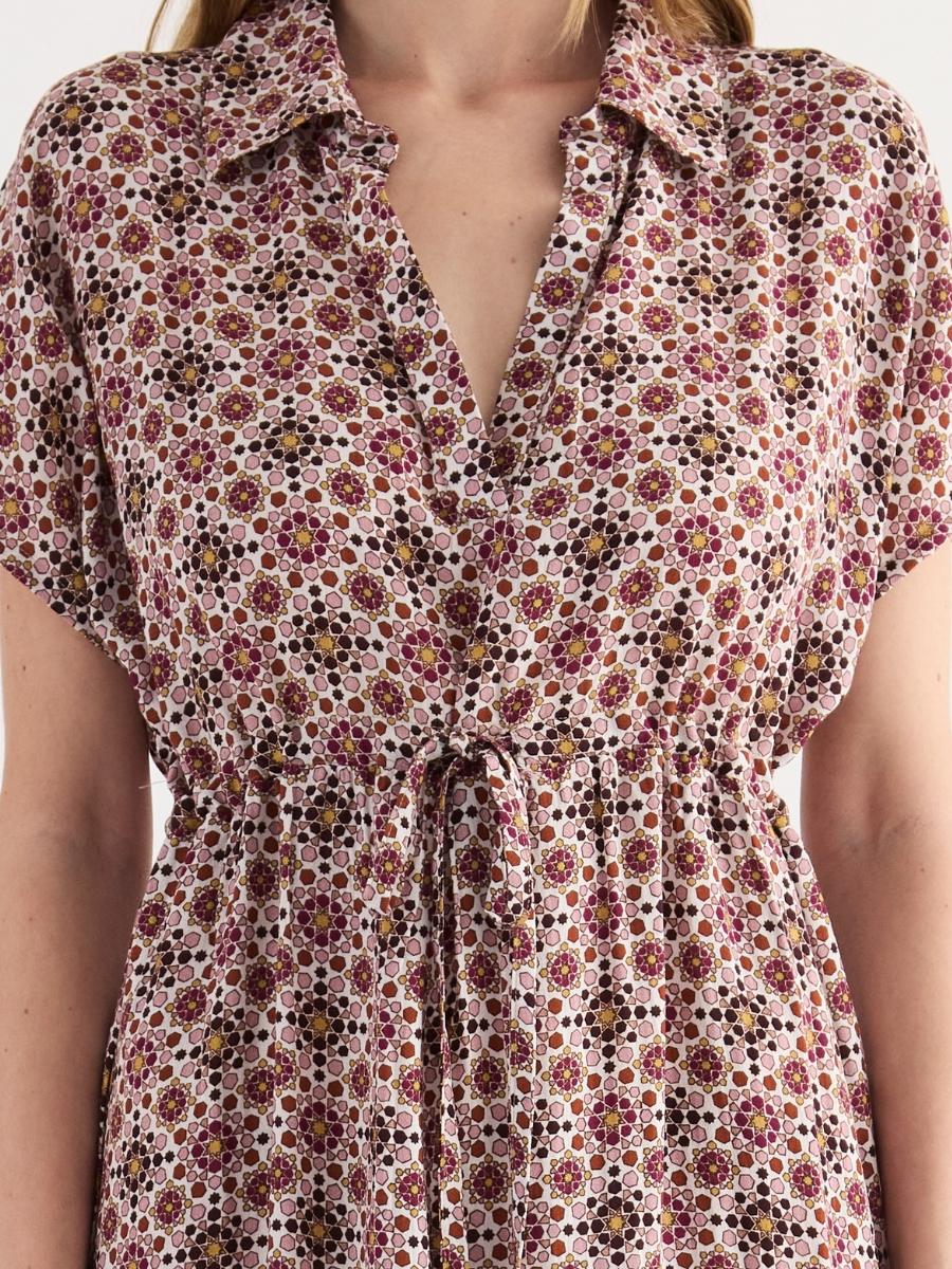 SO84-Abito midi con stampa geometrica - immagine 4