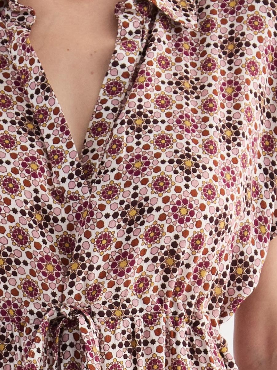 SO84-Abito midi con stampa geometrica - immagine 5