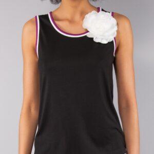 SU56-Canotta con spilla fiore