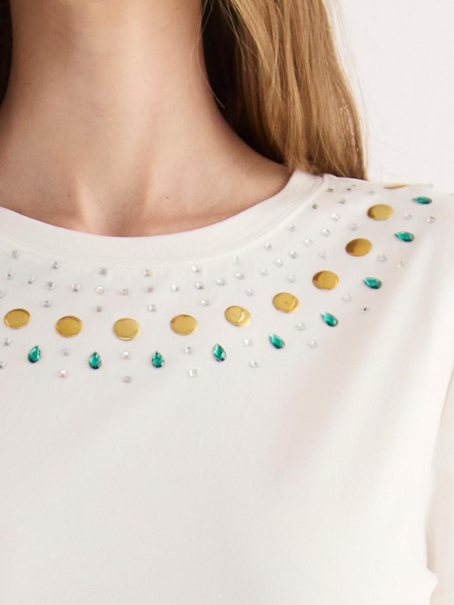 TH12-T-shirt con strass - immagine 4