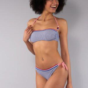 TE10-Bikini fascia e slip motivo righe