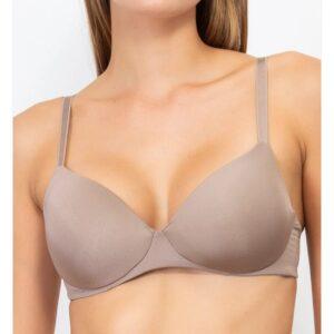 PU23-Reggiseno con coppe graduate senza ferretto in microfibra