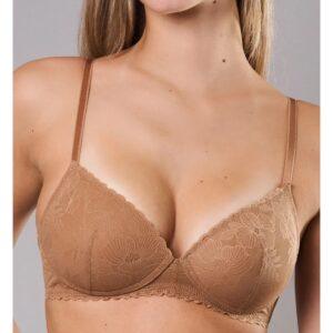 DE23-Reggiseno con imbottitura graduata senza ferretto in pizzo
