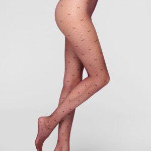 Collant velato micro motivo Graceful