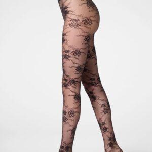 Collant velato floreale Pure Lace