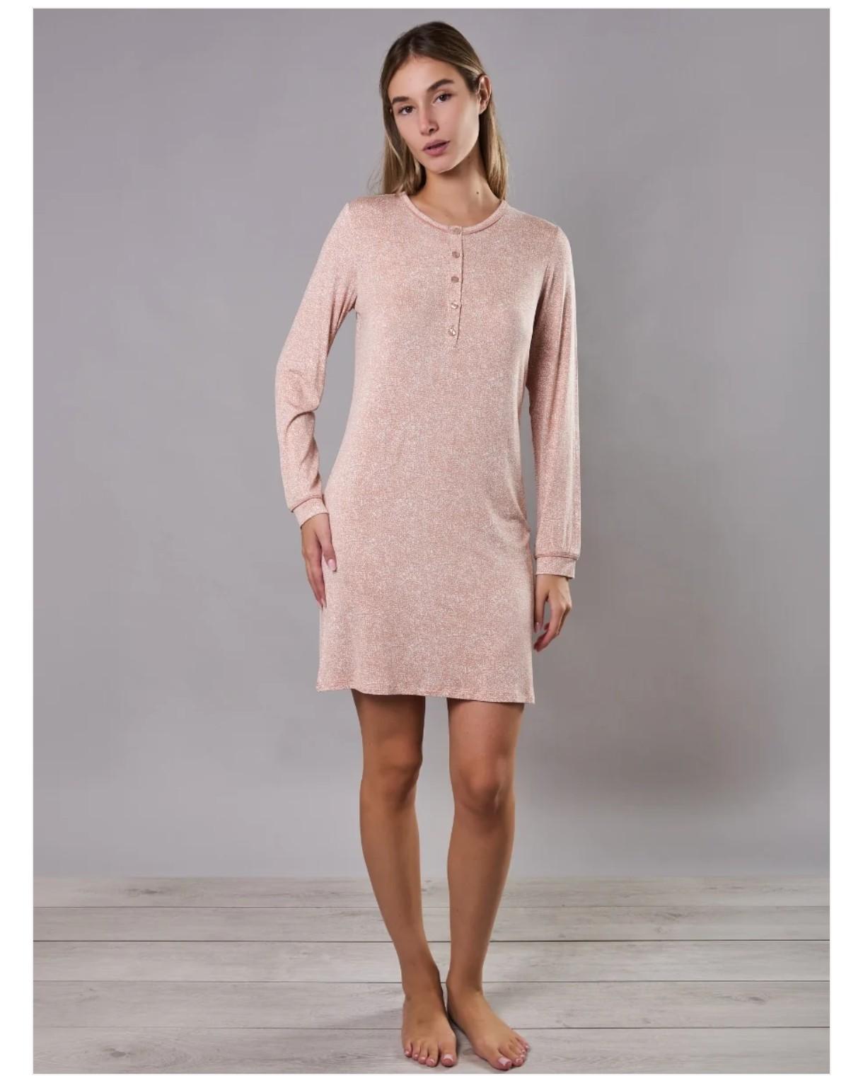 CA27-Camicia da notte serafino in viscosa Camouflage