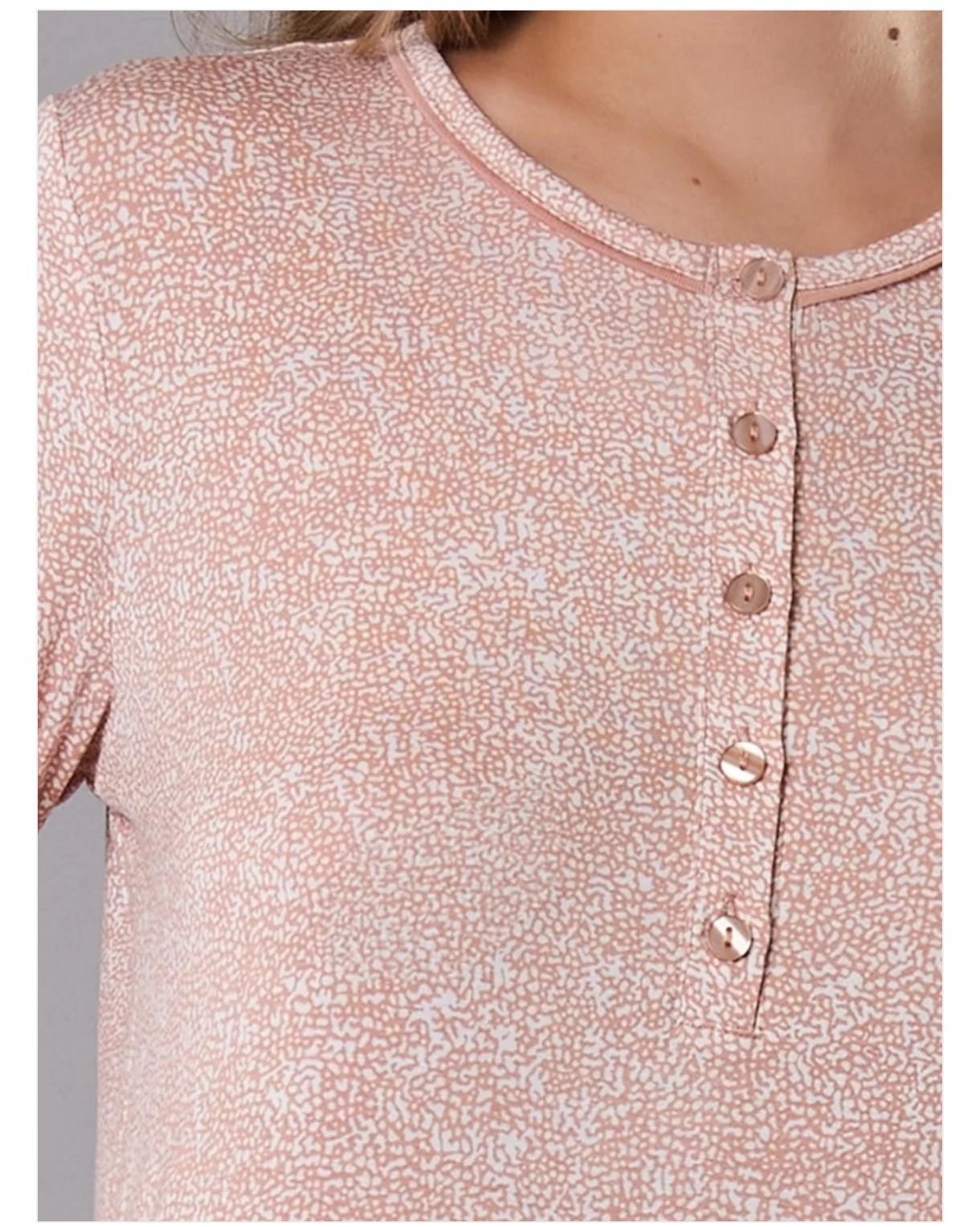CA27-Camicia da notte serafino in viscosa Camouflage - immagine 2