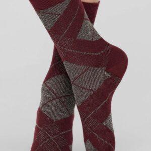 Calzino corto in caldo cotone Shine Check
