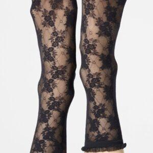Calzino velato in pizzo floreale Stylish Lace