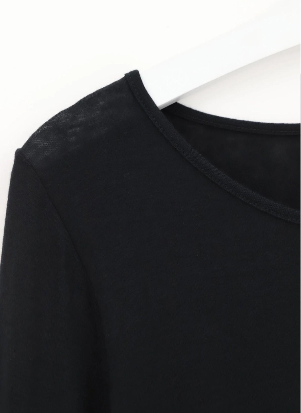 Maglia manica lunga in micromodal e cachemire - immagine 5