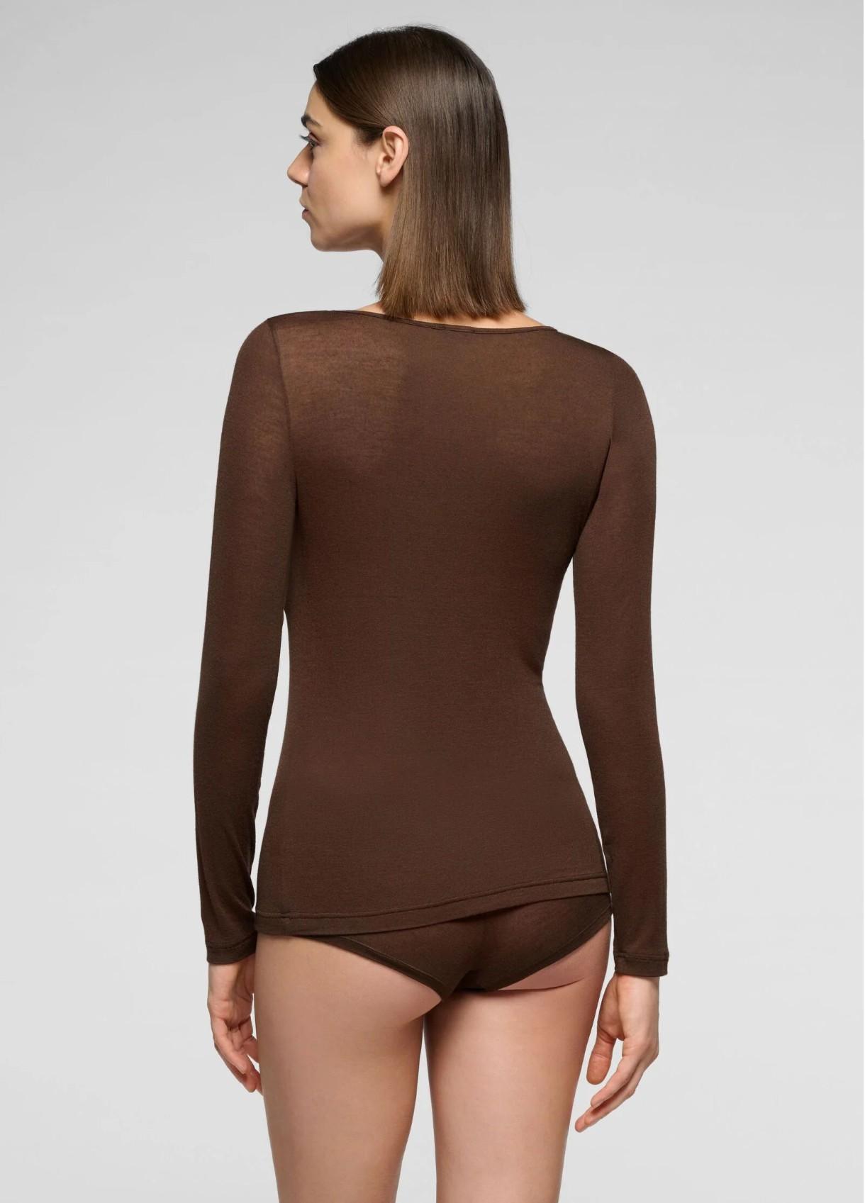 Maglia manica lunga in micromodal e cachemire - immagine 6