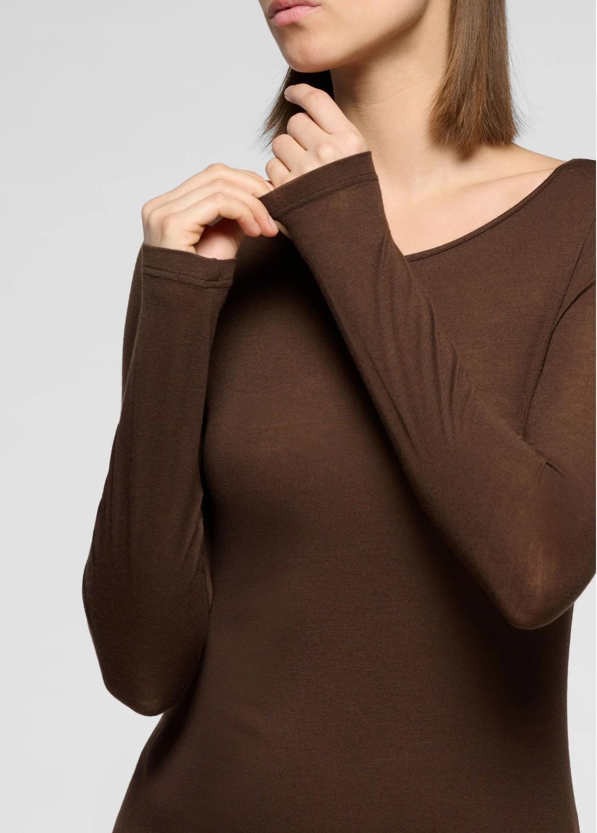 Maglia manica lunga in micromodal e cachemire - immagine 8